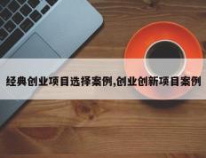 经典创业项目选择案例,创业创新项目案例